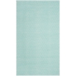 Safavieh Montauk 4' X 6' Hand Woven Cotton Pile Rug in Ivory and Aqua