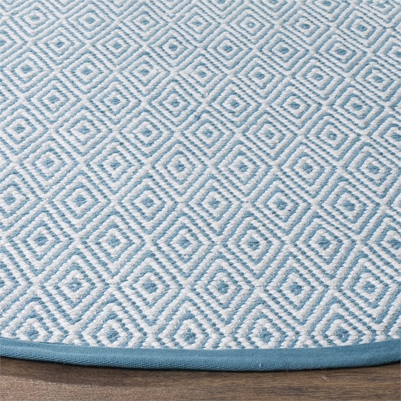 Safavieh Montauk 4' X 4' Round Hand Woven Cotton Rug