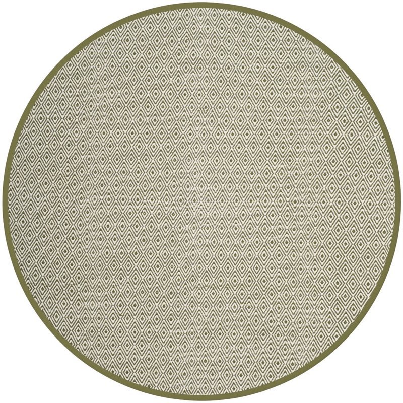 Safavieh Montauk 6' X 6' Round Hand Woven Cotton Rug