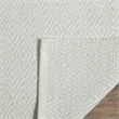 Safavieh Montauk 4' X 6' Hand Woven Cotton Rug in Ivory and Foam Green