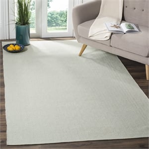 Safavieh Montauk 5' X 8' Hand Woven Cotton Rug in Ivory and Foam Green