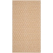 Safavieh Montauk 3' X 5' Hand Woven Cotton Pile Rug in Ivory and Rust