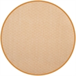 Safavieh Montauk 6' X 6' Round Hand Woven Cotton Rug in Ivory and Rust
