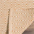 Safavieh Montauk 8' X 10' Hand Woven Cotton Pile Rug in Ivory and Rust