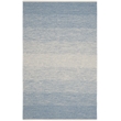Safavieh Montauk 4' X 6' Hand Woven Cotton Pile Rug in Blue and Ivory