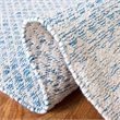 Safavieh Montauk 4' X 6' Hand Woven Cotton Pile Rug in Blue and Ivory