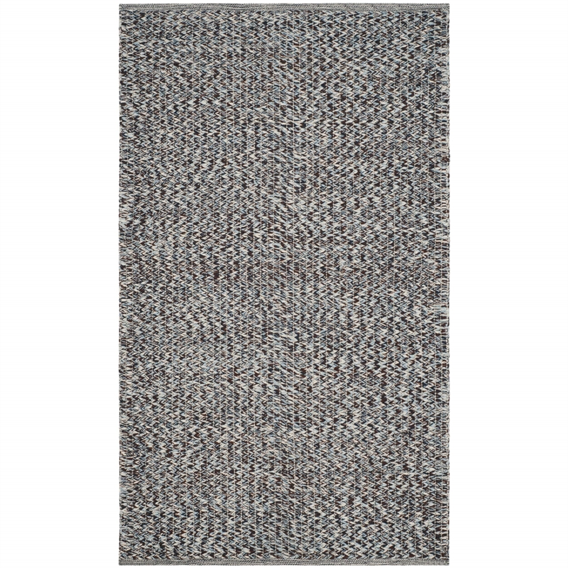 Safavieh Montauk 3' X 5' Hand Woven Cotton Pile Rug in Blue