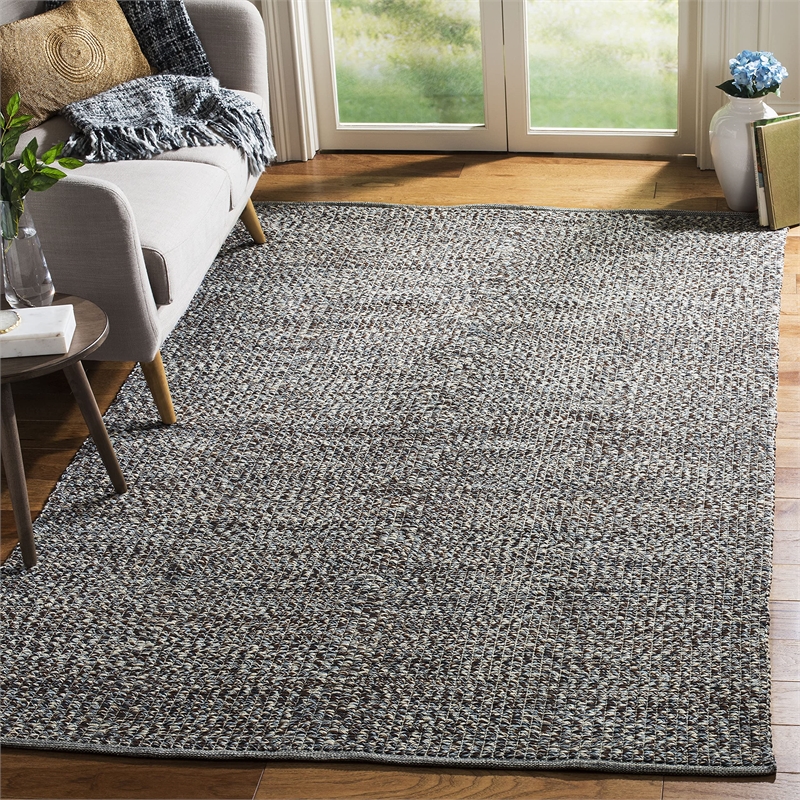 Safavieh Montauk 5' X 8' Hand Woven Cotton Pile Rug in Blue