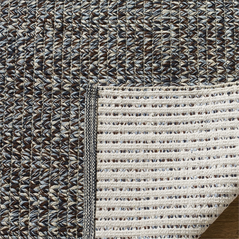 Safavieh Montauk 6' X 6' Square Hand Woven Cotton Pile Rug in Blue