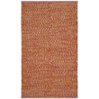 Safavieh Montauk 3' X 5' Hand Woven Cotton Pile Rug in Orange