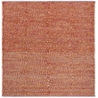 Safavieh Montauk 6' X 6' Square Hand Woven Cotton Pile Rug in Orange