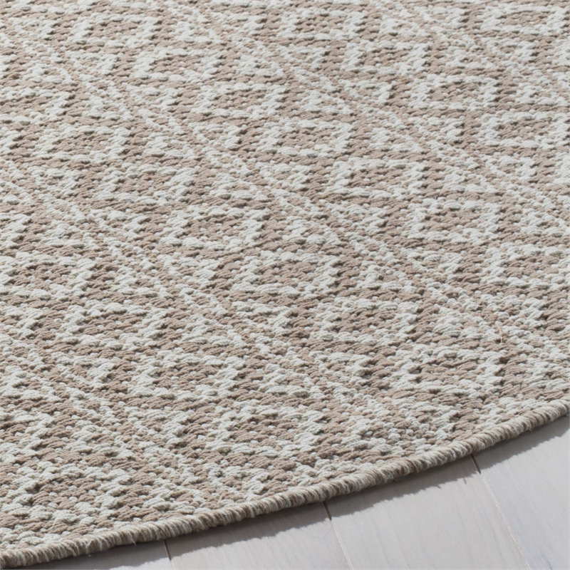 Safavieh Montauk 6' X 6' Round Hand Woven Cotton Rug