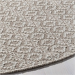 Safavieh Montauk 6' X 6' Round Hand Woven Cotton Rug