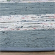 Safavieh Montauk 6' X 6' Round Hand Woven Cotton Rug in Ivory and Gray