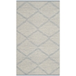 Safavieh Montauk 3' X 5' Hand Woven Cotton Rug in Light Blue