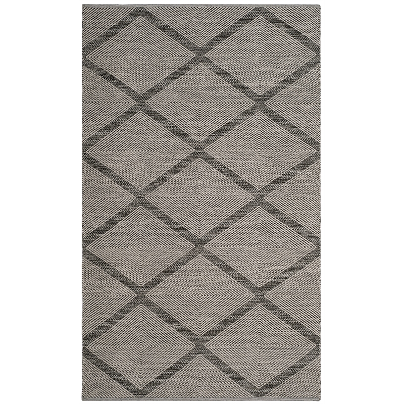 Safavieh Montauk 4' X 6' Hand Woven Cotton Rug in Black