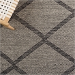 Safavieh Montauk 4' X 6' Hand Woven Cotton Rug in Black
