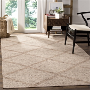 Safavieh Montauk 4' X 6' Hand Woven Cotton Rug in Beige