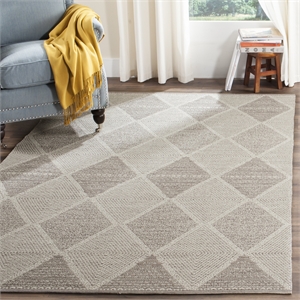 Safavieh Montauk 4' X 6' Hand Woven Cotton Rug in Gray