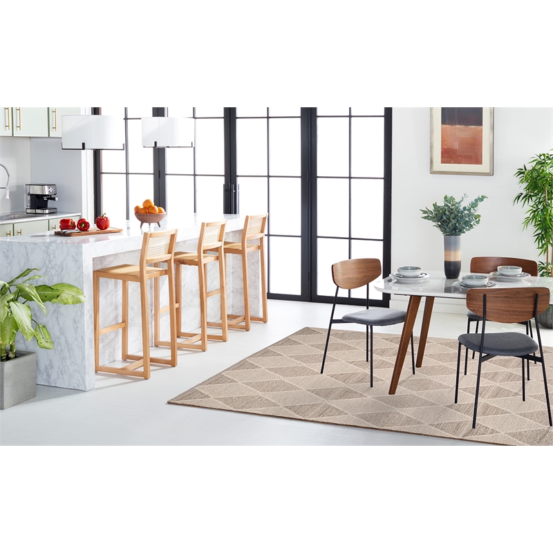 Safavieh Montauk 5' X 8' Hand Woven Cotton Rug in Gray