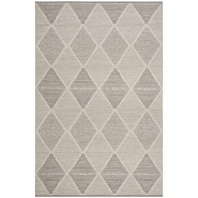 Safavieh Montauk 5' X 8' Hand Woven Cotton Rug in Gray