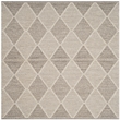 Safavieh Montauk 6' X 6' Square Hand Woven Cotton Rug in Gray