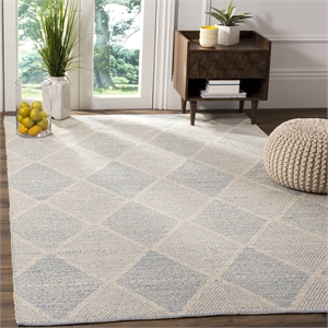 Safavieh Montauk 4' X 6' Hand Woven Cotton Rug in Light Blue