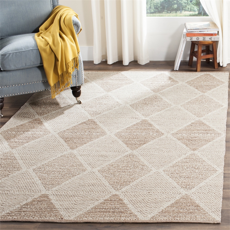Safavieh Montauk 5' X 8' Hand Woven Cotton Rug in Beige
