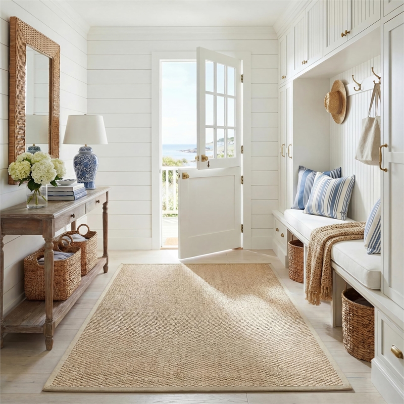 Safavieh Natural Fiber 11' X 15' Rug in Natural and Beige