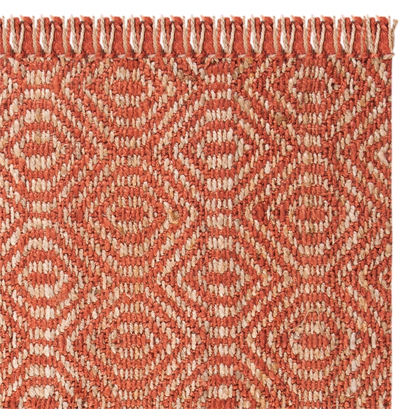 Safavieh Natural Fiber 9' X 9' Square Sisal Rug in Rust
