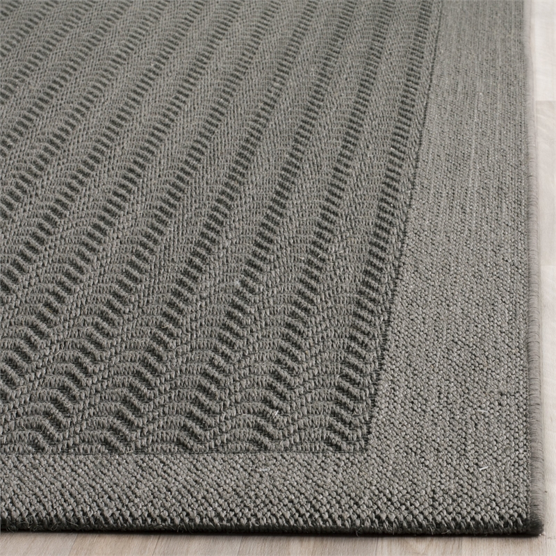 Safavieh Palm Beach 2' X 8' Sisal and Jute Rug in Ash