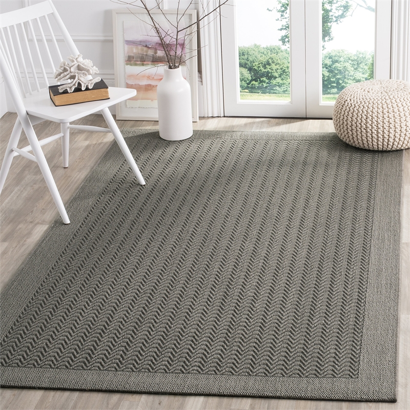 Safavieh Palm Beach 3' X 5' Sisal and Jute Rug in Ash