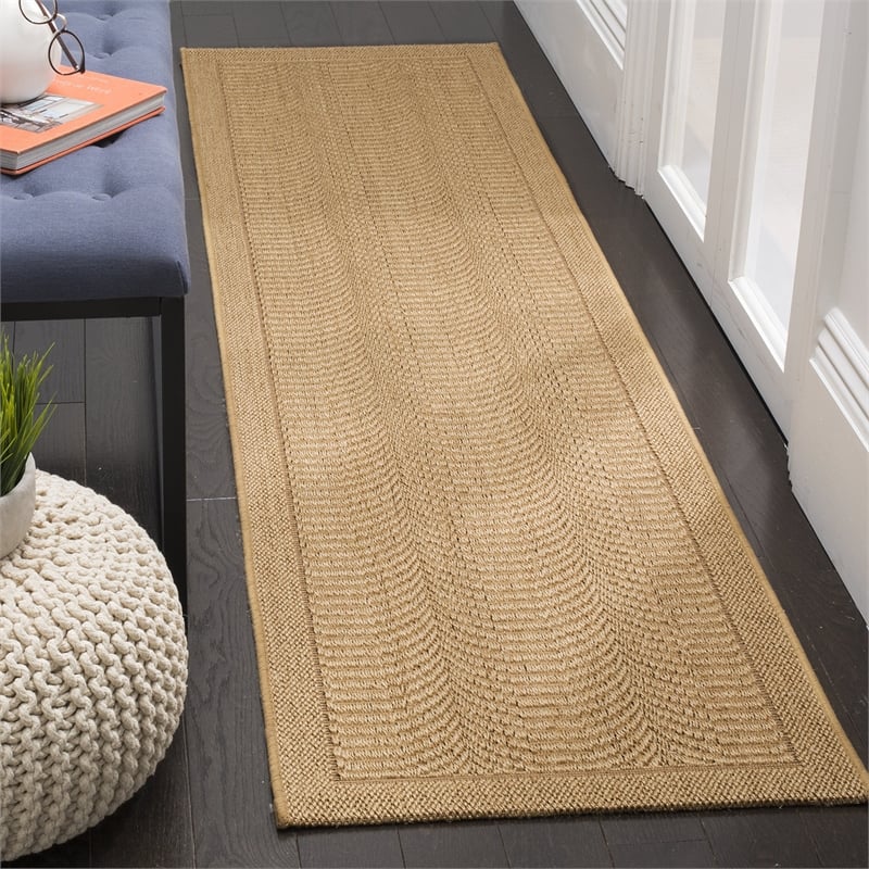 Safavieh Palm Beach 2' X 8' Sisal and Jute Rug in Maize