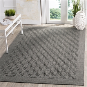 Safavieh Palm Beach 4' X 6' Sisal and Jute Rug in Ash