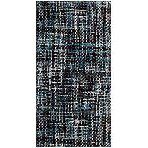 Safavieh Porcello 4' X 6' Rug in Charcoal and Blue