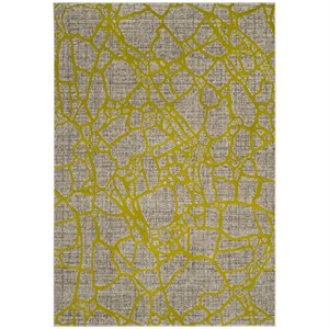 Safavieh Porcello 5' 2&quot X 7' 6&quot Rug in Light Gray and Green