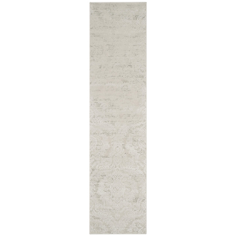 Safavieh Princeton 2' X 8' Rug in Silver and Beige