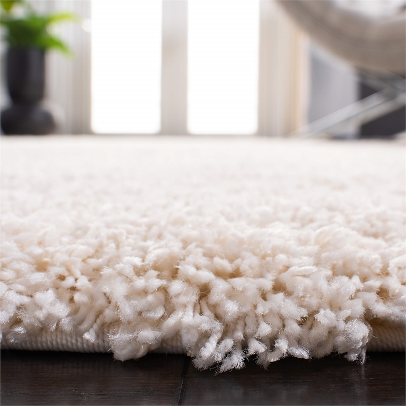 safavieh california shag 2' 3&quot x 15' rug in ivory
