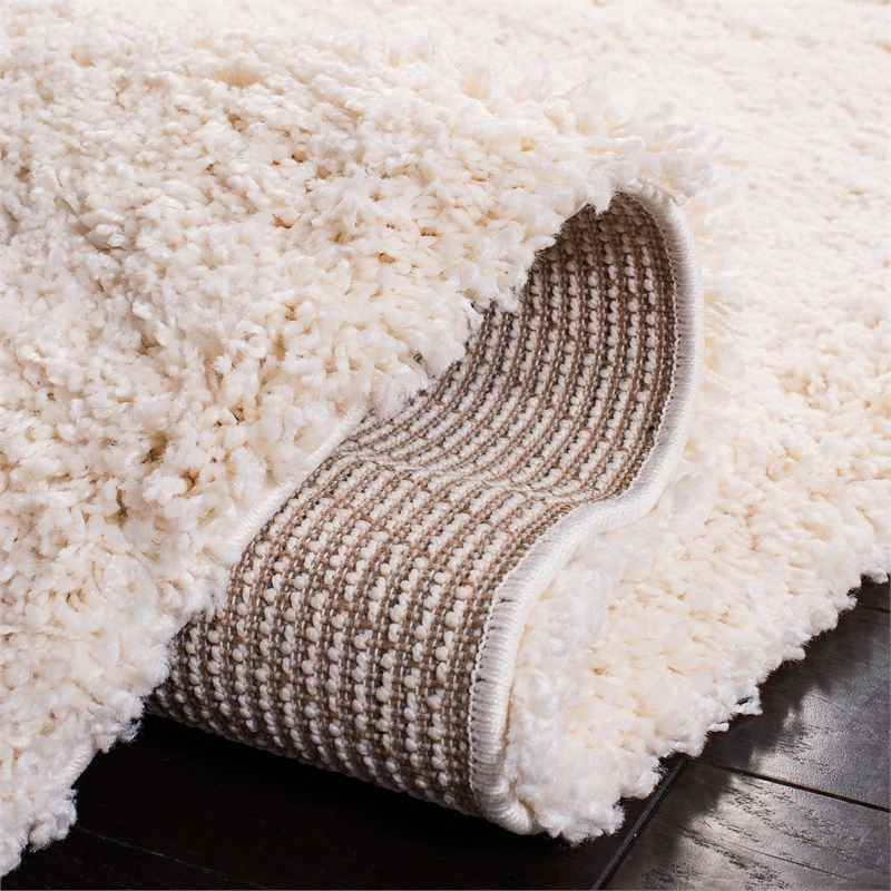 safavieh california shag 2' 3&quot x 15' rug in ivory
