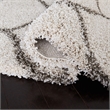 Safavieh Hudson Shag 5' X 5' Square Rug in Ivory and Gray