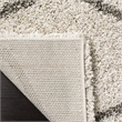 Safavieh Hudson Shag 5' X 5' Square Rug in Ivory and Gray