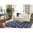 Safavieh Hudson Shag 10' X 14' Rug in Navy and Ivory