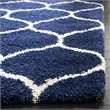 Safavieh Hudson Shag 10' X 14' Rug in Navy and Ivory