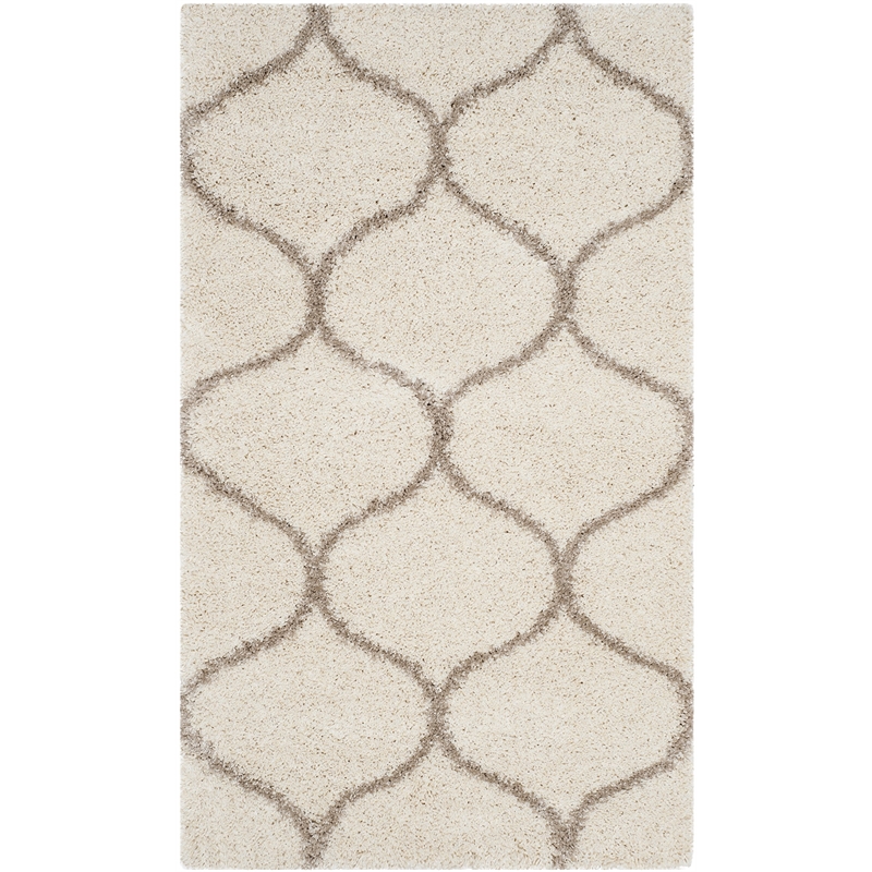 Safavieh Hudson Shag 3' X 5' Rug in Ivory and Beige