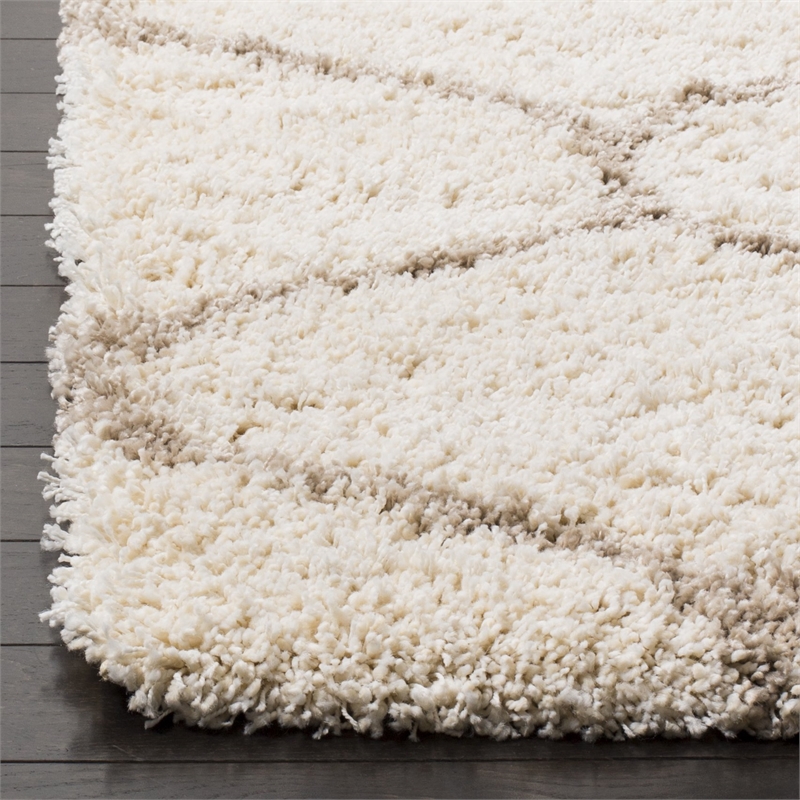 Safavieh Hudson Shag 4' X 6' Rug in Ivory and Beige