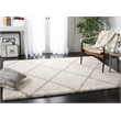 Safavieh Hudson Shag 3' X 5' Rug in Ivory and Beige