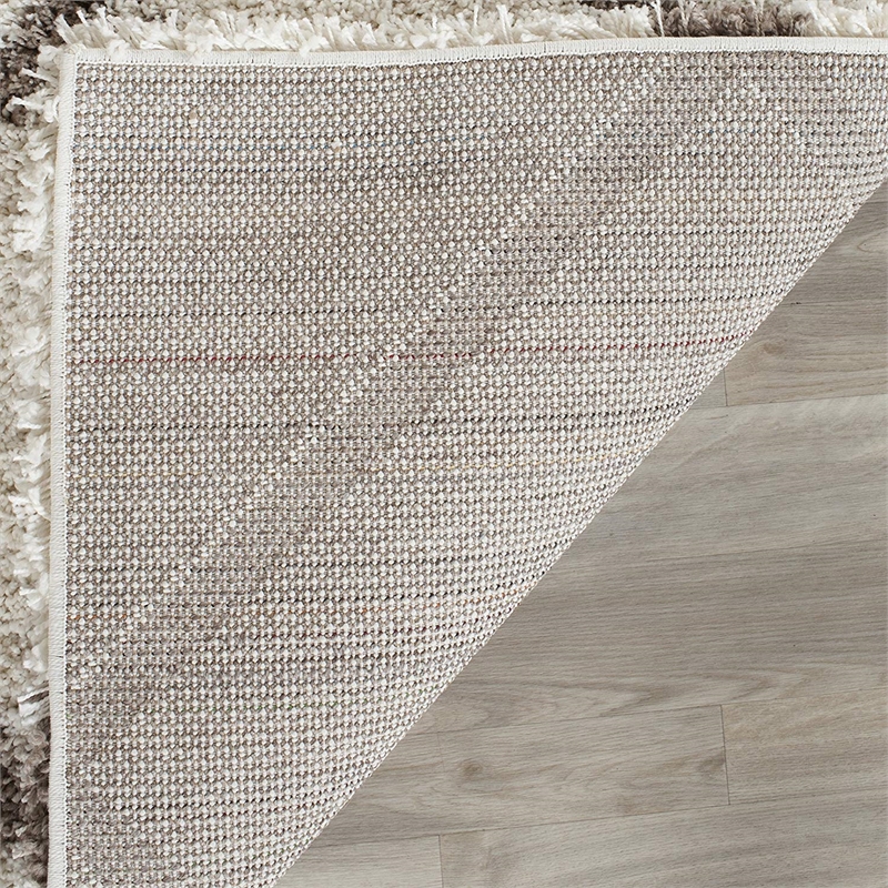 safavieh hudson shag 4' x 6' rug in ivory and beige