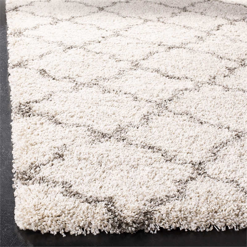 Safavieh Hudson Shag 2' X 3' Rug in Ivory and Gray