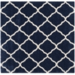 Safavieh Hudson Shag 7' X 7' Square Rug in Navy and Ivory