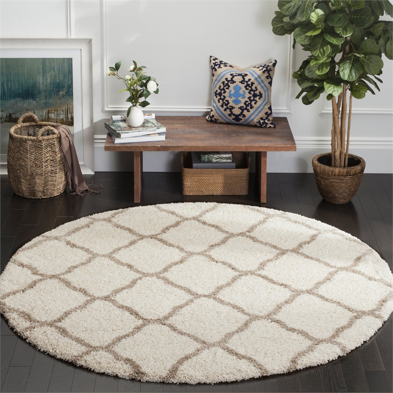Safavieh Hudson Shag 8' X 10' Rug in Navy and Ivory